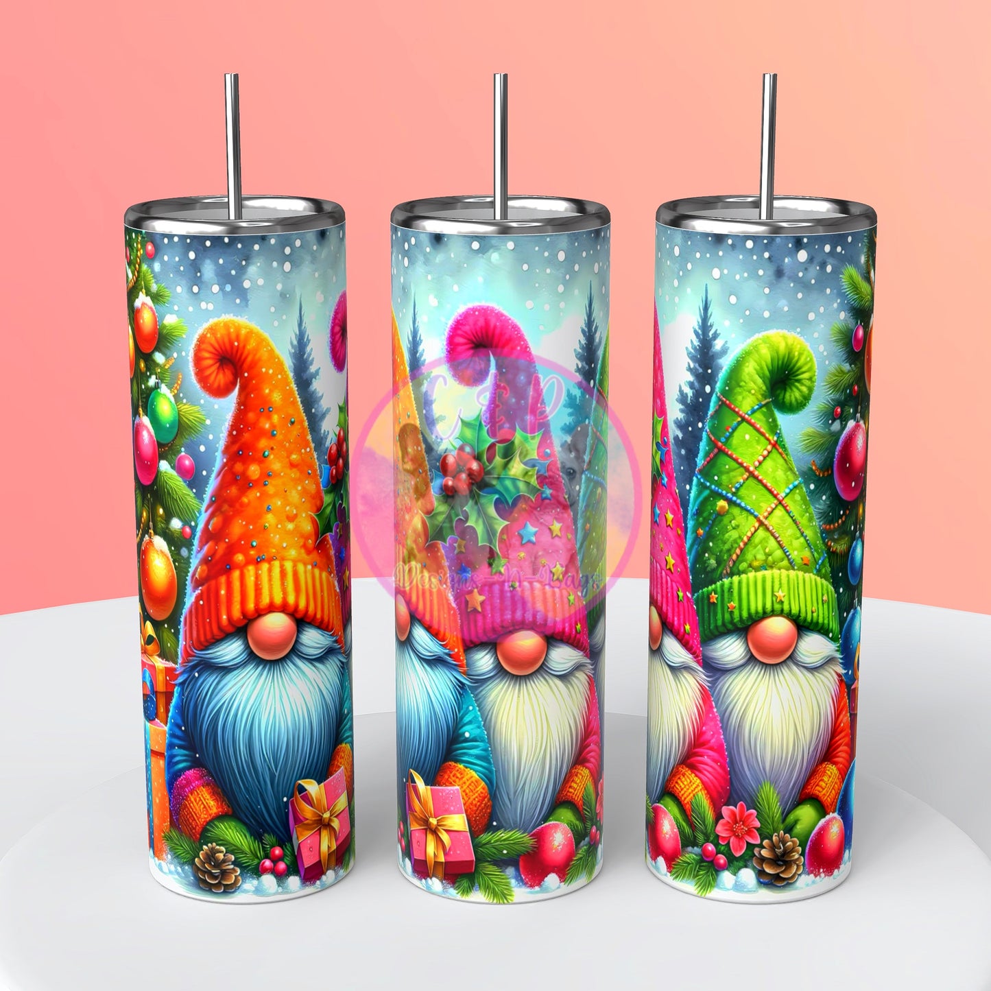 Christmas Gnome Tumblers