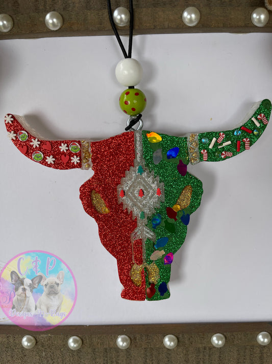 Christmas cow Car Freshies