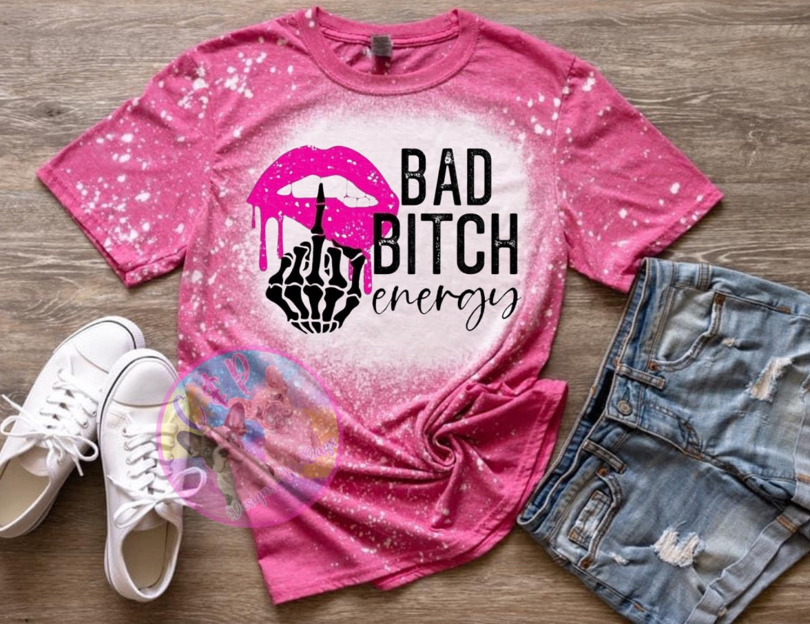 Bad b t shirt bleached