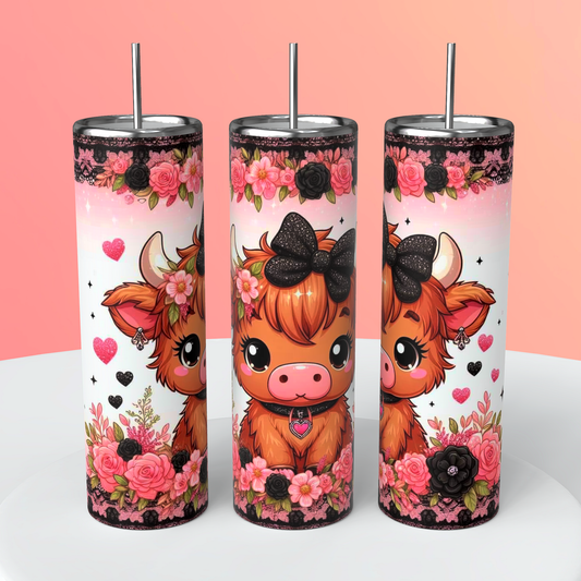 Cow with bow Tumbler