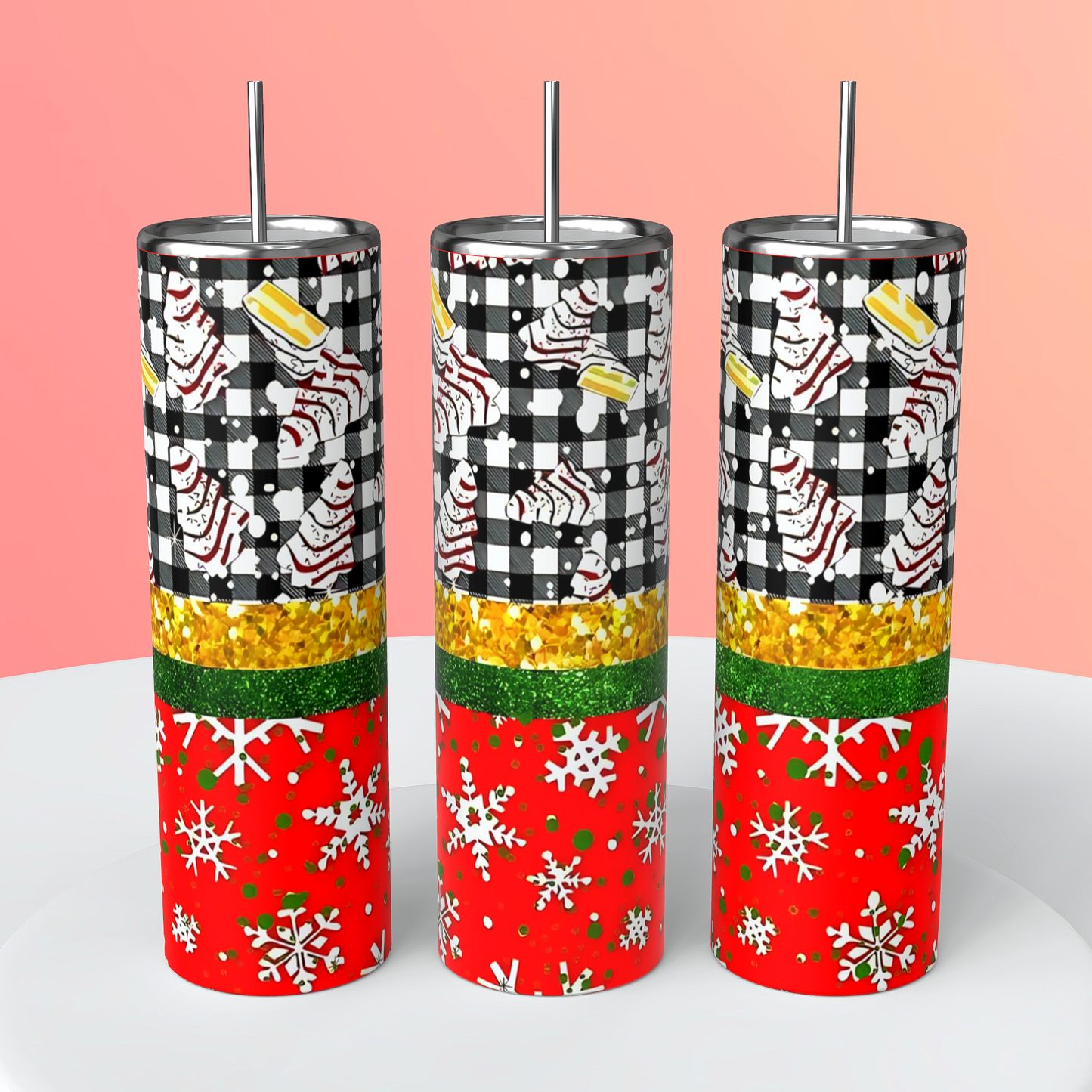 Christmas cake tumbler