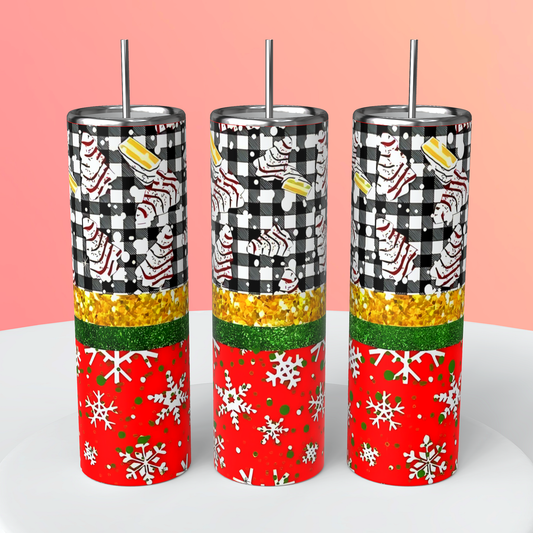 Christmas cake tumbler