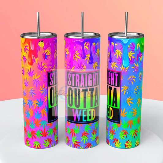 Colorful flower tumbler