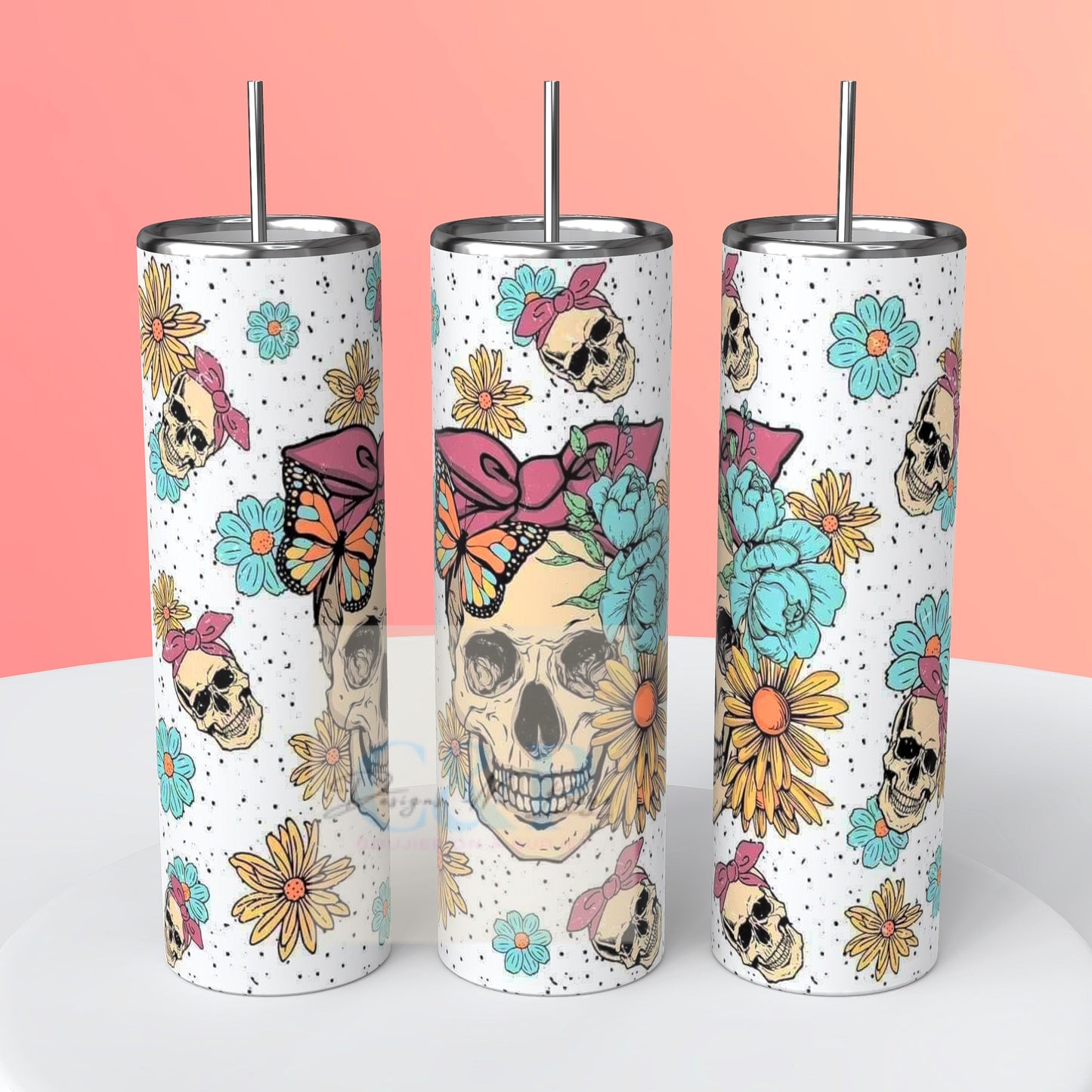 Skeleton bow tumbler