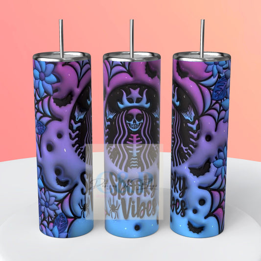Spooky vibes tumbler