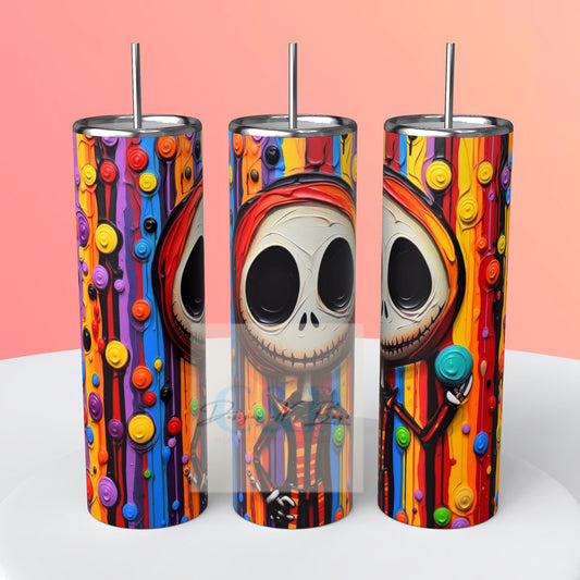 Colorful Skelton  tumbler