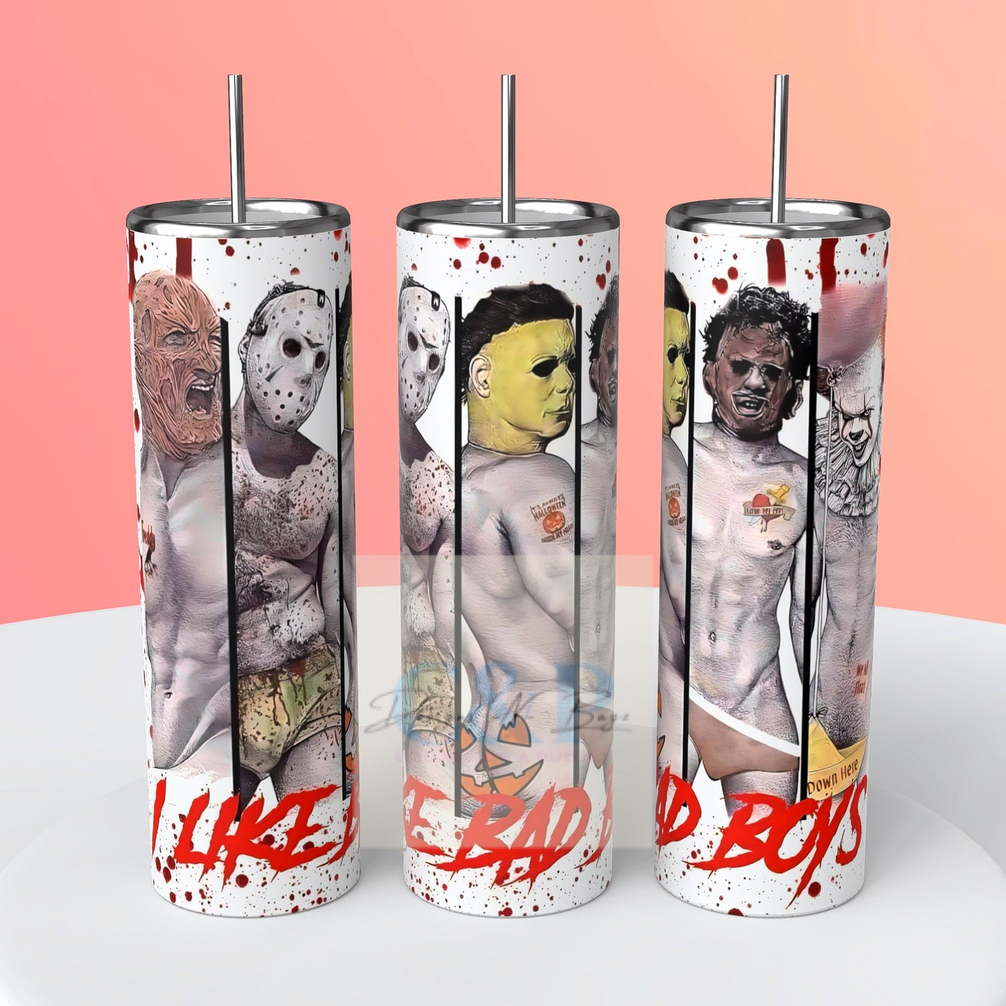 Halloween bad boys tumbler