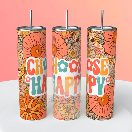 Choose Happy tumbler