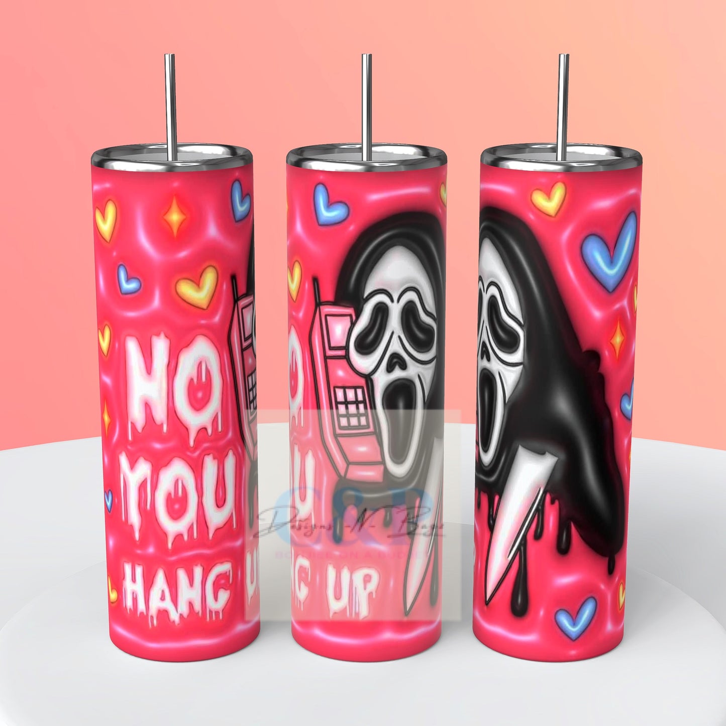 3D Halloween tumbler