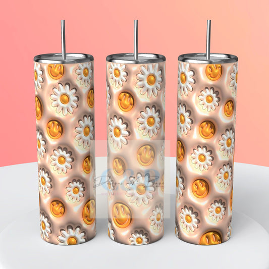 Puff smiley tumbler