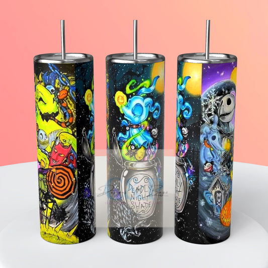 Colorful Halloween tumbler
