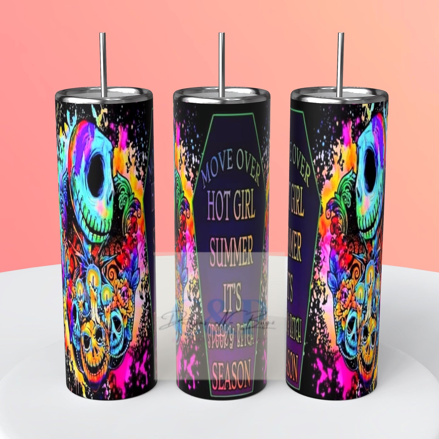 Hot girl summer/spooky season tumbler