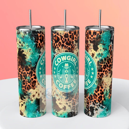 Cowgirl coffee tumbler