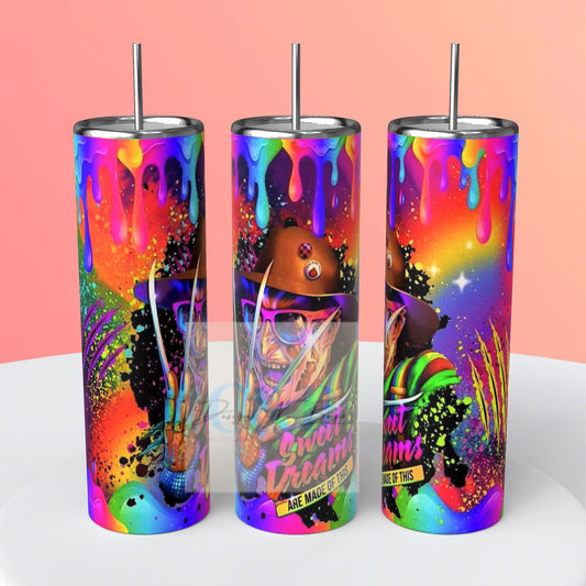 Colorful Halloween tumbler