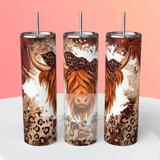Highland Cow tumbler