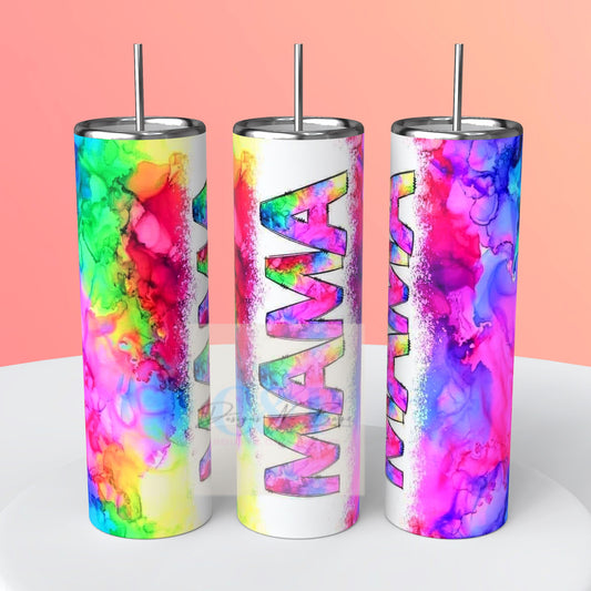 Colorful mama tumbler