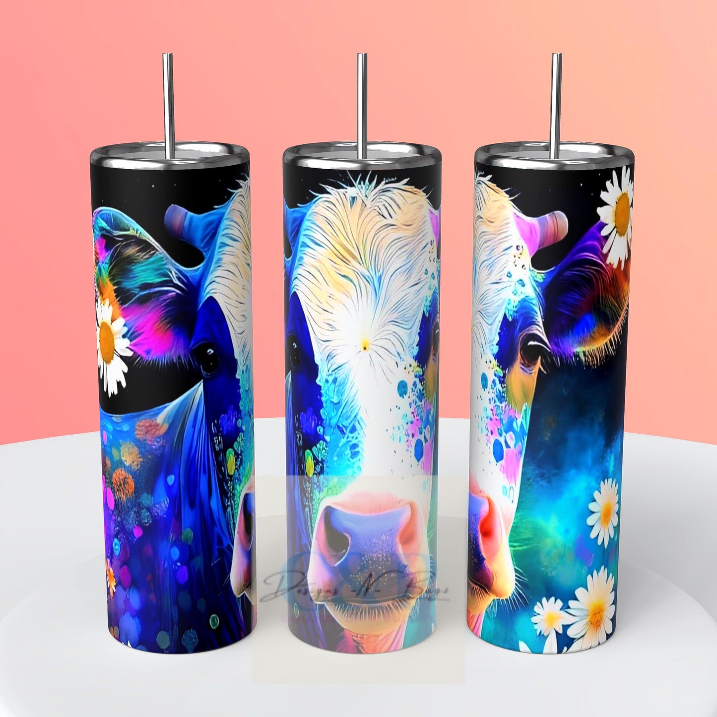 Cow colorful tumbler