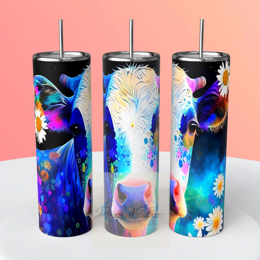Cow colorful tumbler