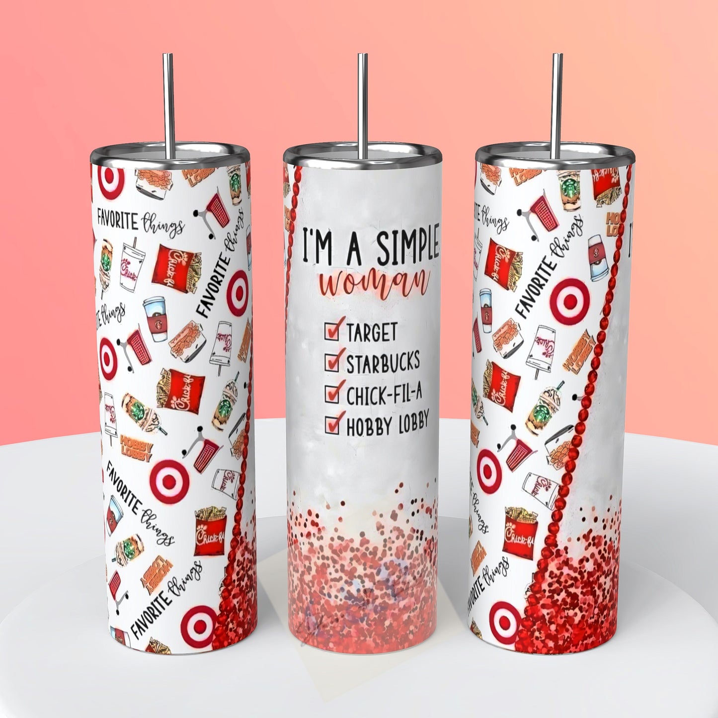Simple woman tumbler