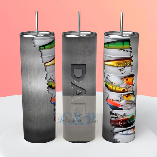 Dad fishing tumbler