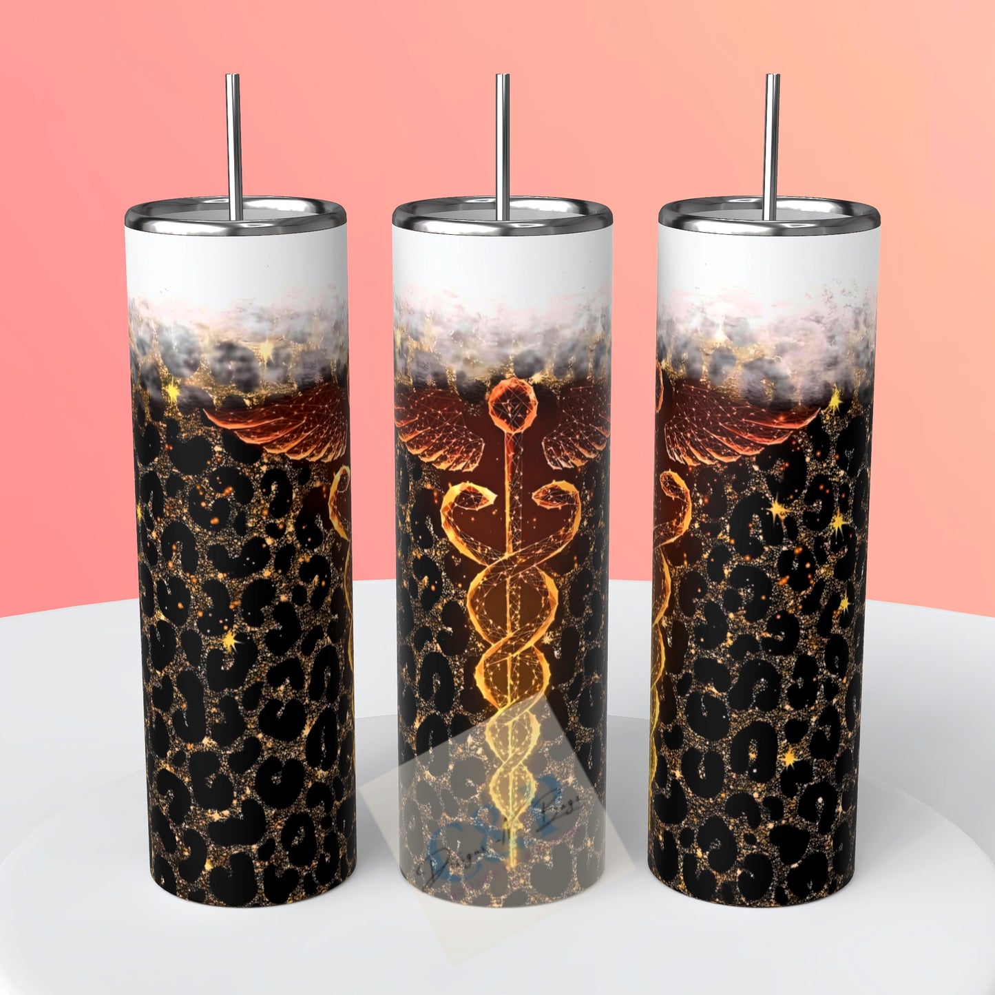 EMT Glitter tumbler