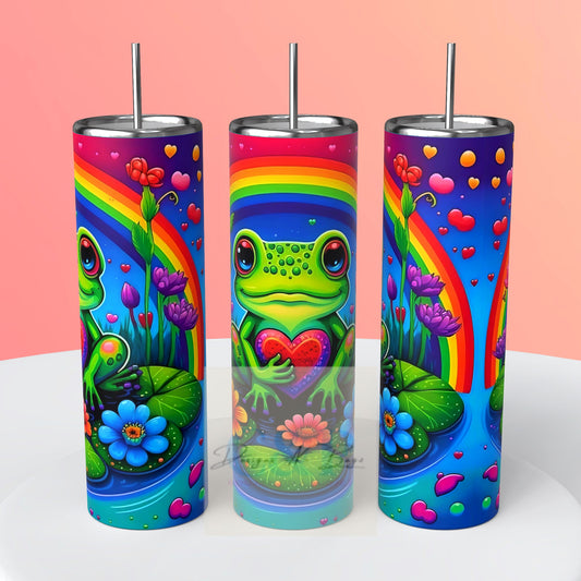 Colorful frog tumbler