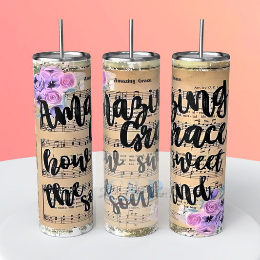 Amazing grace tumbler