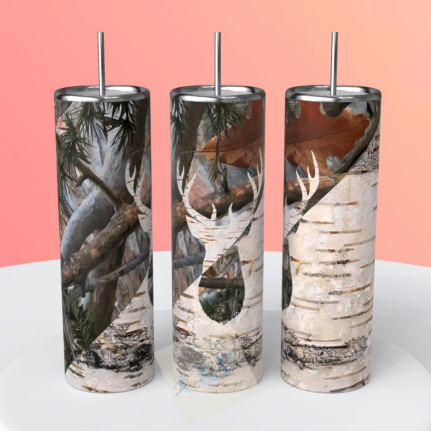 Hunting wood look tumbler