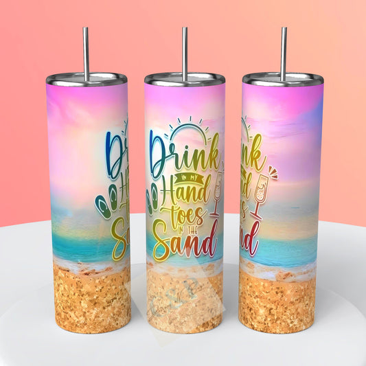 Drink in the sand tumbler