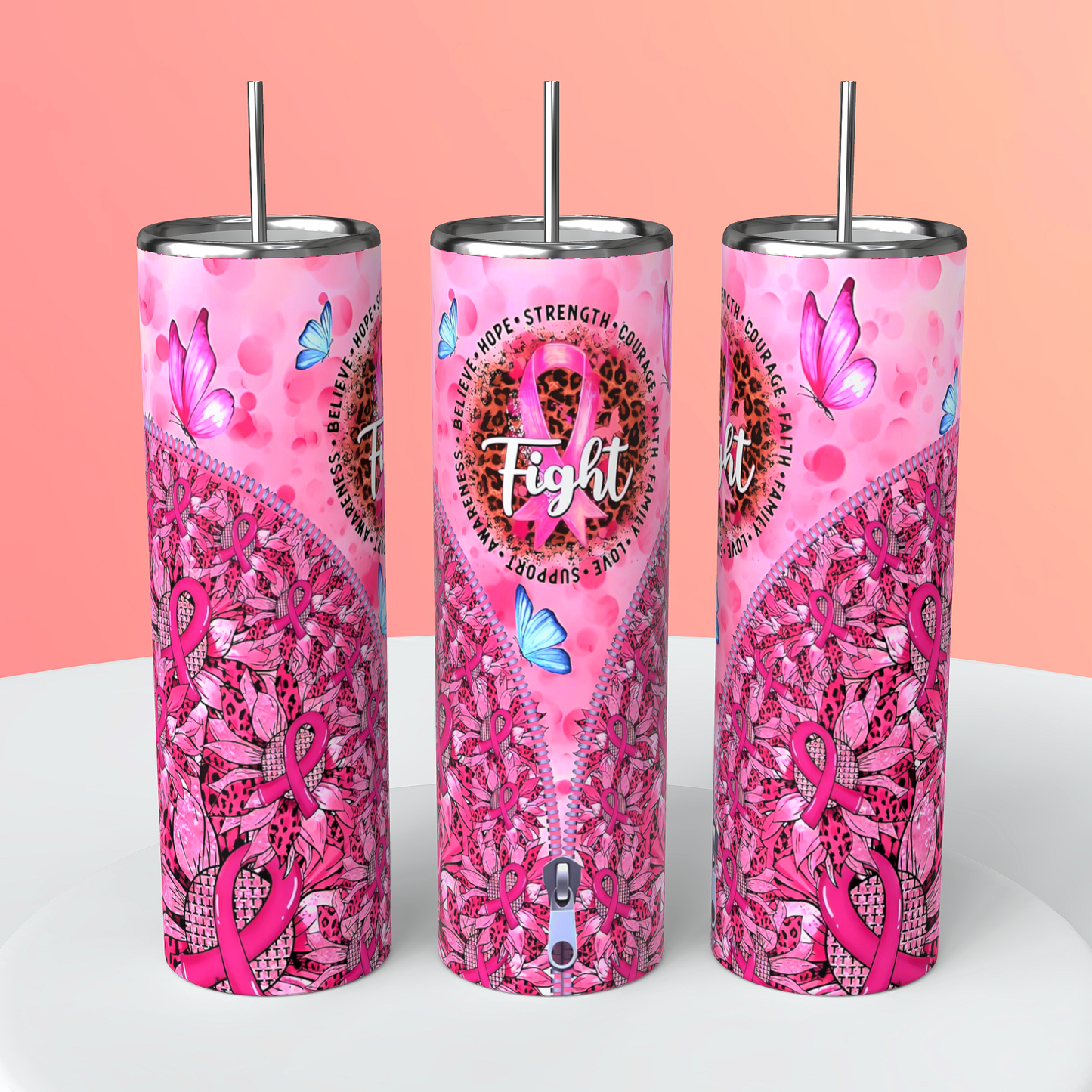 Breast Cancer tumbler